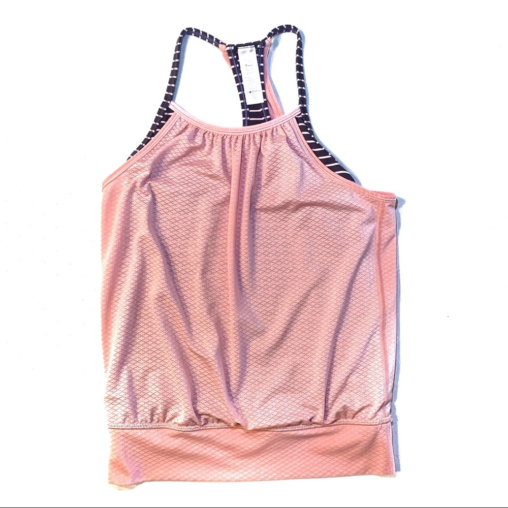 Ivviva Double Dutch Tank Top Pink with Blue